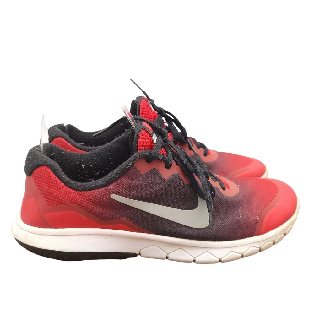 Nike Flex Experience RN 4 Running Shoes Boys 7 Y Sneakers Red‎ 749811-600